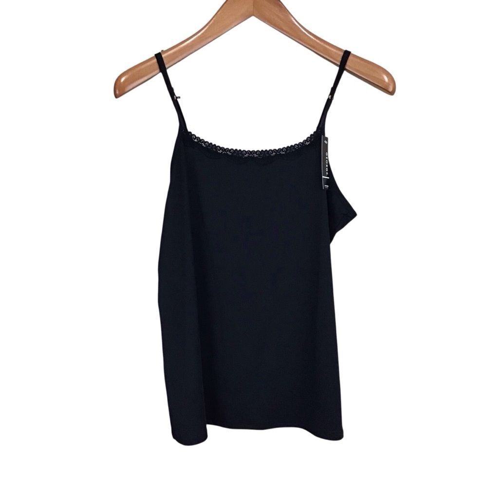 George Black Micro Cami Tank Top 2X NWT‎